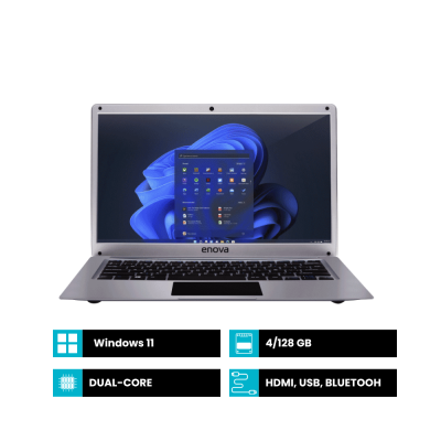 Notebook Enova 14" Celeron N4020 + Ram 4gb + Ssd 128gb + Win 11 Home