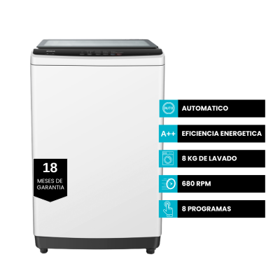 Lavarropas Enova Le08s10 Carga Superior 8 Kg