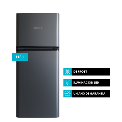 Heladera Enova Freezer Sup. De-frost 113l 83/30l