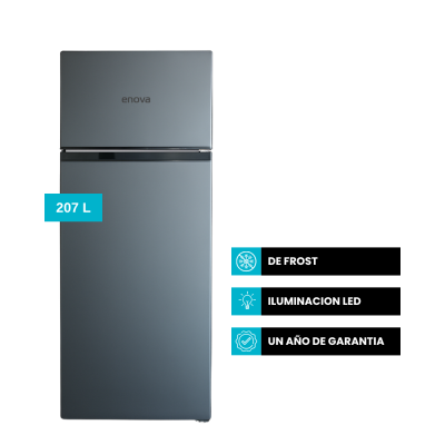 Heladera Freezer Sup. Enova De-frost 207l 167/40l